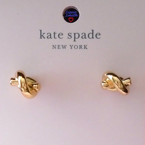 ♠️ Kate Spade ♠️️ Gold Sailor's Knot Stud Earrings - Picture 3 of 8